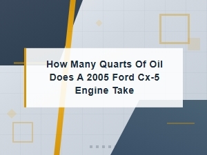 Ford Cx-5 Oil Capacity: Quarts Needed and Oil Filter Guide